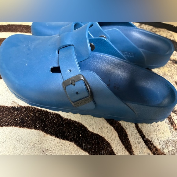Birkenstock Women’s Blue Slip-On Shoes - Picture 3 of 6